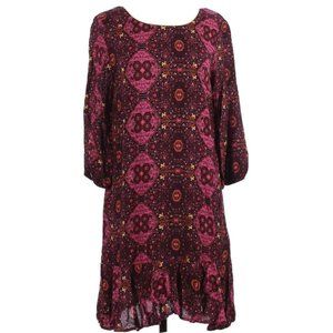 NWT Braeve Dress Mojave Peasant Pink Ruffle Small